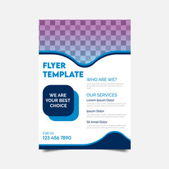 Corporate business flyer template. Booklet, cover, brochure template design
