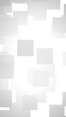 White abstract background. Misty backdrop with grey squares. 3D illustration