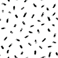 Seamless pattern. Brush strokes. Points.