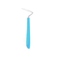 Dentist scaler illustration. Cleaner, metal, tool. Dental care concept. Can be used for topics like healthcare, orthodontics, dentistry