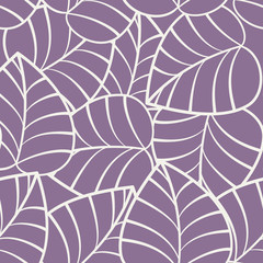 Seamless leaf pattern. A decorative pattern in a classic style with leaf.