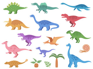 恐竜のイラストアイコンセット