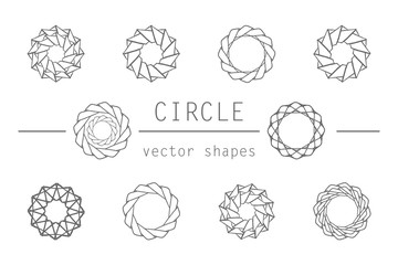 Abstract circle patterns