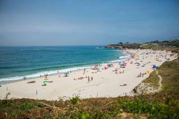 Foz&acute;s beach in Galicia Spain