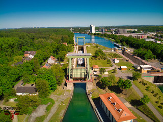 Obraz premium Schleuse Dorsten
