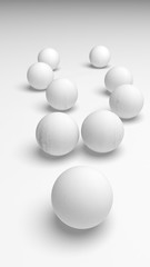 White abstract background. Lowpoly backdrop. Crumpled paper. 3D illustration