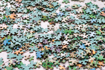 Puzzle układanka problem wielka ilość