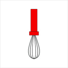 kitchen hand mixer. illustration for web and mobile design.