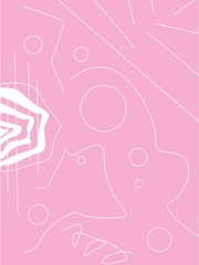 vector illustration of a fashion woman