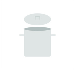 cooking pot. illustration for web and mobile design.