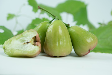 Tropical fruit called rose apple.