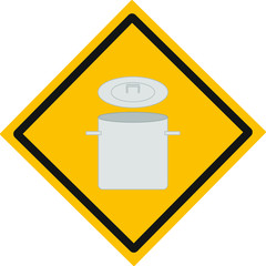 cooking pot. illustration for web and mobile design.