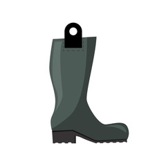 Gumboot illustration. Shoe, galoshes, rainy weather. Fashion concept. illustration can be used for topics like clothing, fashion, advertisement, shopping