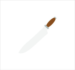 kitchen knife. illustration for web and mobile design.
