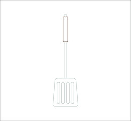 cooking spatula. illustration for web and mobile design.