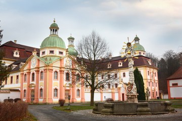 Fototapeta na wymiar Cistercian baroque monastery of St. Marienthal in Saxony, Germany