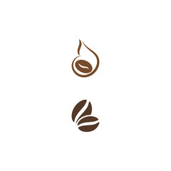 Coffee beans Logo Template vector