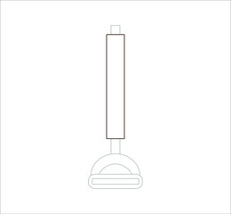 potato peeler. illustration for web and mobile design.