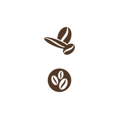 Coffee beans Logo Template vector
