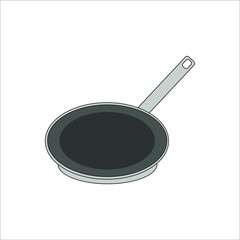 cooking pan. illustration for web and mobile design.