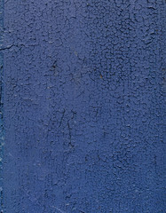 rough cracked blue paint surface background, space for text