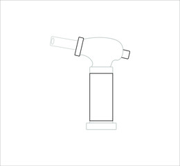 kitchen torch. illustration for web and mobile design.