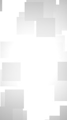 White abstract background. Misty backdrop with grey squares. 3D illustration