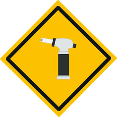 kitchen torch. illustration for web and mobile design.