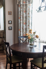 Yellow ranunculus on the table