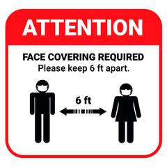 Wear cloth face covering in public facility settings to avoid or protect a person from COVID-19 the novel coronavirus outbreak spreading