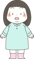 太ってしまった子供（女の子）