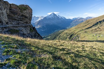 sky cliff walk at first alps mountain grindelwald