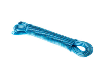 Blue laundry line product, isolated on white background