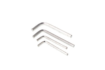 Set of allen keys, isolated on white background