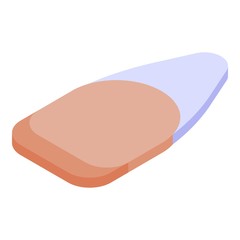 Nail icon. Isometric of nail vector icon for web design isolated on white background