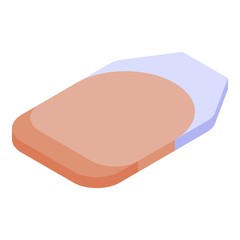 Finger nail icon. Isometric of finger nail vector icon for web design isolated on white background © ylivdesign