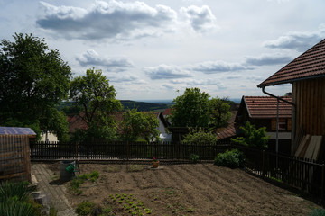 Small garden in Bavaria carefully maintained