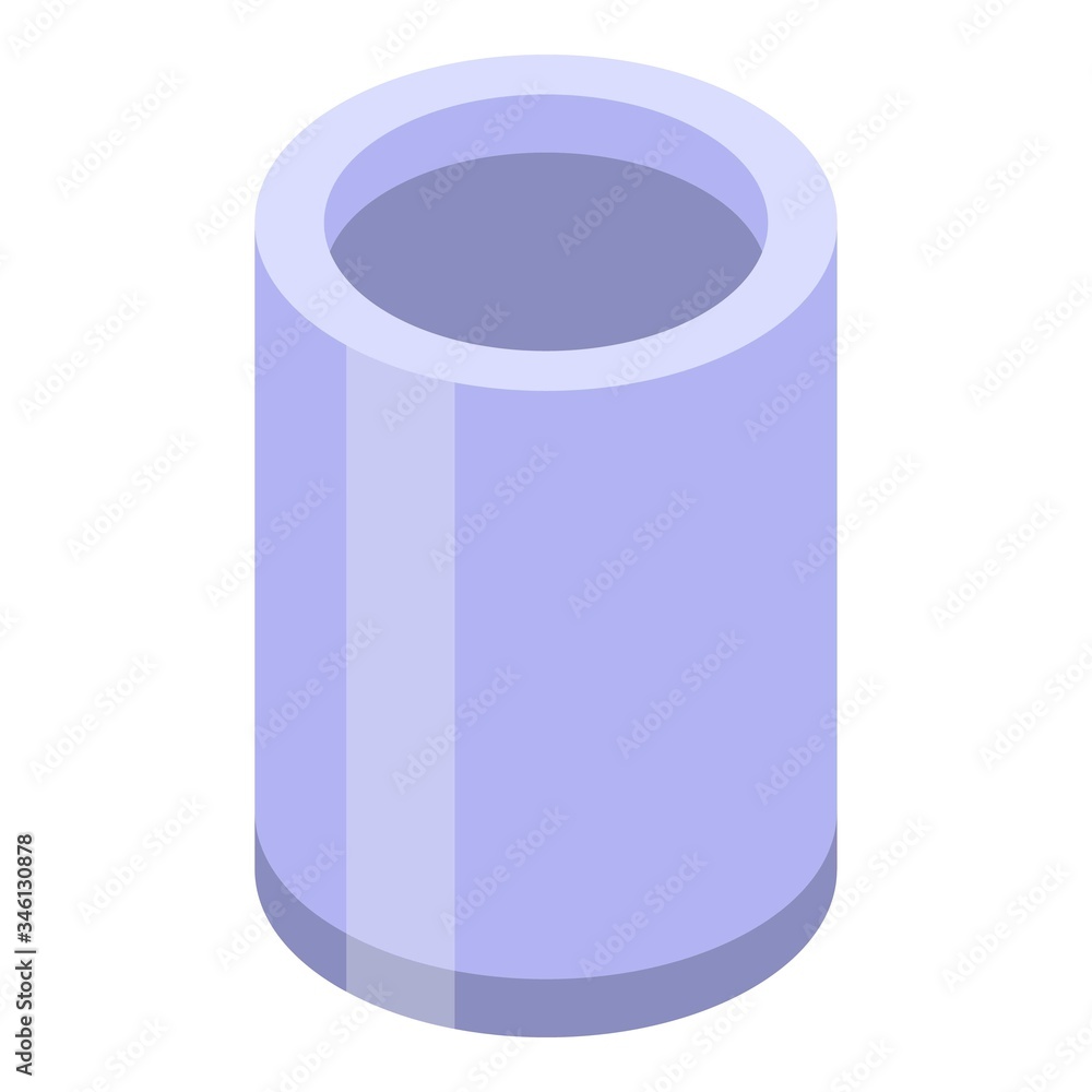 Poster waste container icon. isometric of waste container vector icon for web design isolated on white back