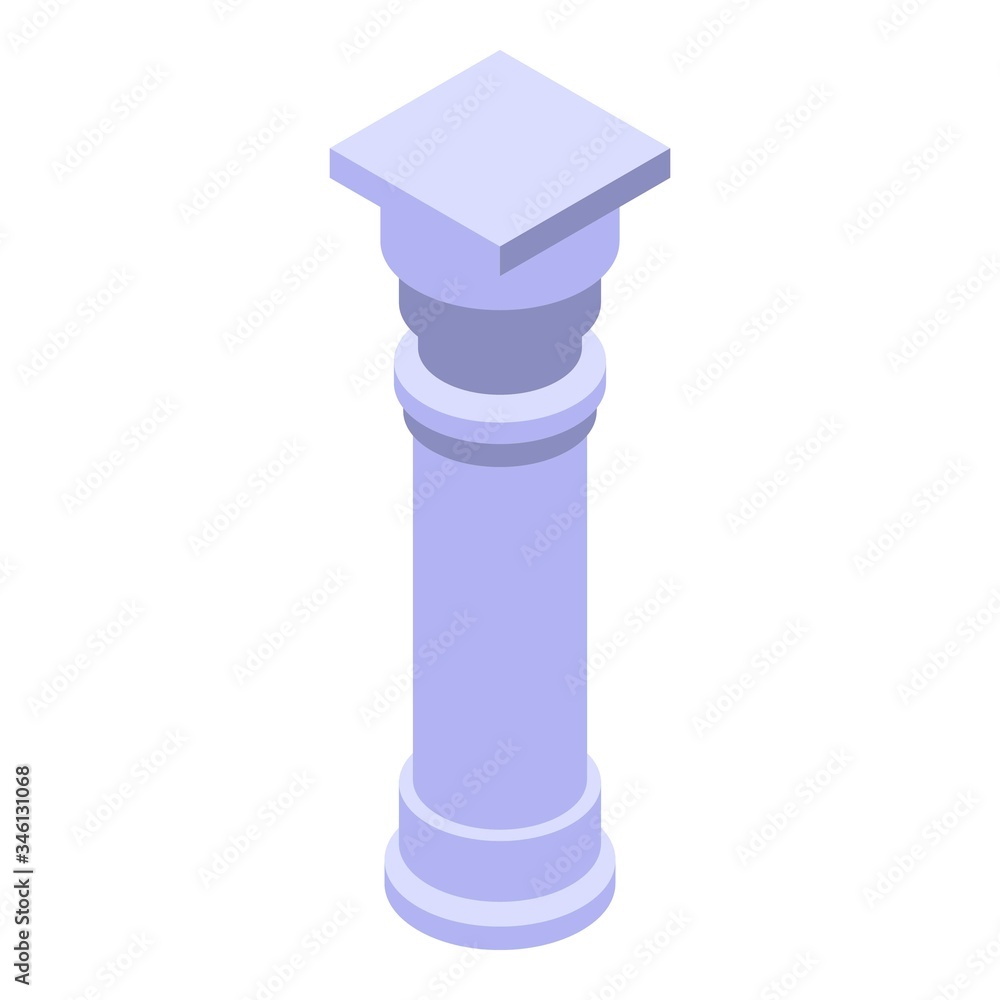 Aufkleber garden column icon. isometric of garden column vector icon for web design isolated on white backgrou