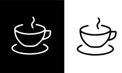  drinks regular line icons vector design 