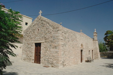 Fototapeta na wymiar Old stone Church in Greece