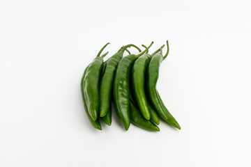 Green spicy pepper with background