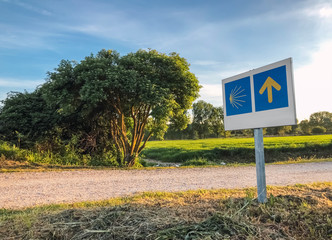 Camino de Santiago in Burgos city, Castilla y León section, 