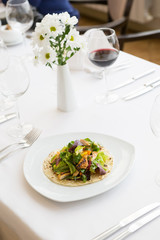 Mexican food tortilla wrap
