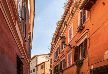 Obraz premium Orange buildings in Rome