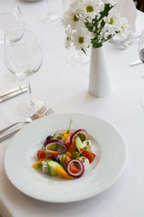 Elegant vegetable greek salad