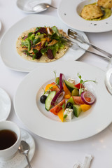 Elegant vegetable greek salad