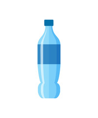 Typical mineral water bottle illustration. Plastic, pure, drinking. Food and drinks concept. illustration can be used for topics like food, supermarket, drinking, lifestyle