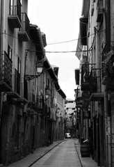 narrow street in old town in Spain