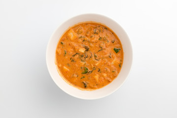 Kimchi pancake dough with background
